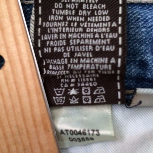 7 For All Mankind Jeans Straight Distressed Denim - Picture 5 of 6